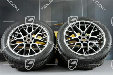 20" "RS Spyder Design" koła zimowe, komplet, felgi 9J x 20 ET26 + 10J x 20 ET19 + NOWE opony zimowe Michelin 265/45 R 20 + 295/40 R 20, z czujnikami ciśnien