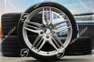 20" summer wheel set SportDesign, wheel 8,5J x 20 ET51 + 11J x 20 ET52 + NEW Pirelli summer tyres 245/35 R20 + 305/30 R20, TPMS