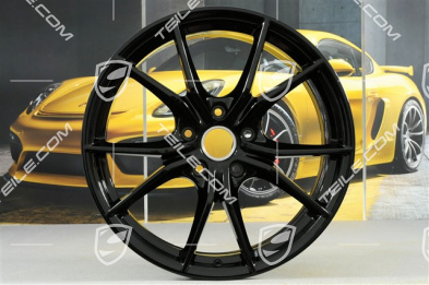 20" Komplet felg Carrera S IV, 8,5J x 20 ET49 + 11J x 20 ET78, do kół zimowych, C2/C2S, czarny perłowy Jet Black metalik