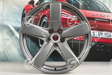 19" Felge Macan Sport Classic, 9J x 19 ET21, Platinum Seidenmatt