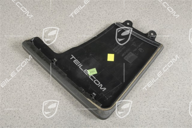 Centre console, Lateral cover, Leatherette, Black, L