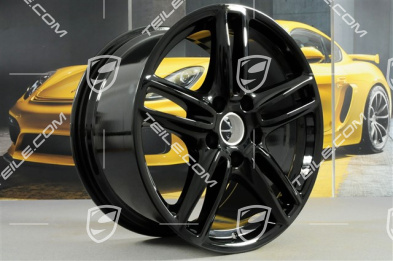 19-inch Panamera TURBO wheel set, 10J x 19 ET61 + 9J x 19 ET60, black high gloss