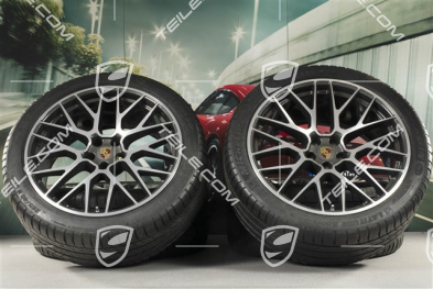 21" RS Spyder Design summer wheel set, wheel rims 9,5J x 21 ET27 + 10J x 21 ET19 + Michelin summer tyres 265/40 R21 + 295/35 R21, with TPM