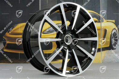 20" Felgensatz Carrera Classic, 8J x 20 ET57 + 10J x 20 ET45, in Schwarz Hochglanz