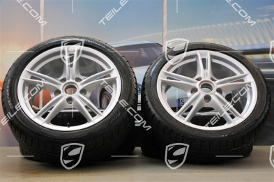 18" Komplet kół zimowych Boxster S II, przednie felgi 8J x 18 ET57 + tylne 9J x 18 ET43 + opony Michelin 235/40 ZR18 + 255/40 ZR18