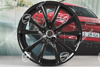 22" Komplet felg BBS, 10J x 22 ET48 + 11,5J x 22 ET61, czarny satynowy mat