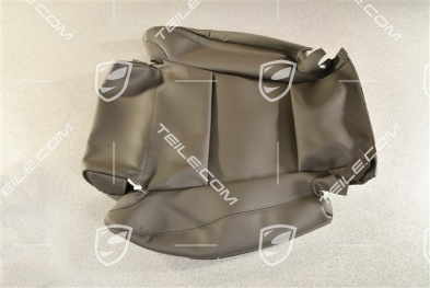 Sitzkissenbezug, Sportsitz, Leder, Achatgrau, L