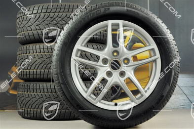 19" Koła zimowe Cayenne Turbo, 4x felgi 8,5 J x 19 ET 59 + 4x opony zimowe Dunlop 265/50 R 19 110V XL M+S, bez czujników ciśnienia RDK
