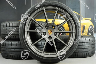 20" Komplet kół letnich Spyder , felgi 8,5J x 20 ET57 + 10,5J x 20 ET47, opony letnie Pirelli 235/35 ZR20 + 265/35 ZR20