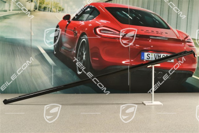 Vordertür Zierleiste Aluminium-Paket, Schwarz hochglanz, R