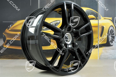 19" Felga Panamera, 9J x 19 ET64, czarny wysoki połysk