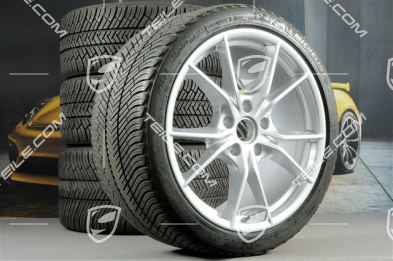 20" Winterräder Satz Carrera S (IV), Felgen 8,5J x 20 ET49 + 11J x 20 ET78 + NEUE Michelin Pilot Alpin PA4 N1 Winterreifen 245/35 R20 + 295/30 R20