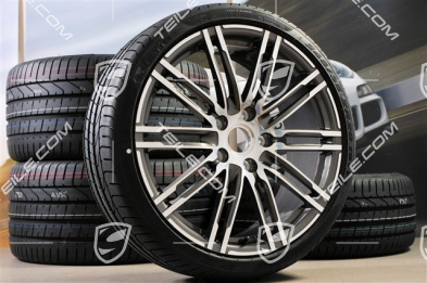 20" Turbo III Sommerräder Satz, Felgen 8,5J x 20 ET51 + 11J x 20 ET70 + NEUE Pirelli Sommerreifen 245/35 ZR20 + 295/30 ZR20, ohne RDK-Sensoren