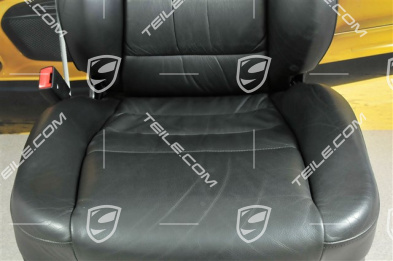 Seat, el adjustable, leather, Black, Draped, damage, L