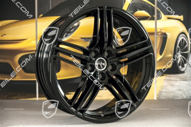 19"-inch alloy wheel Macan Design, 8J x 19 ET21 + 9J x 19 ET21, black high gloss
