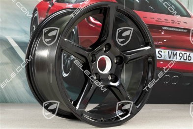 18" Felga Boxster IV, 9,5J x 18 ET49, czarny wysoki połysk