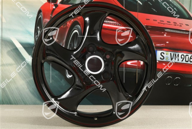 18" Felga Turbo Look I, 10J x 18 ET65, czarny wysoki połysk
