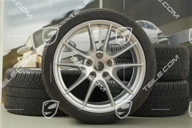 20" Carrera S (III) winter wheel set, wheels 8,5J x 20 ET51 + 11J x 20 ET52 + Michelin winter tyres 245/35 ZR20 + 295/30 ZR20, without TPMS.