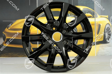 18-inch Cayenne wheel set, 8J x 18 ET53, black high gloss