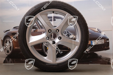 20" Komplet felg z oponami zimowymi Cayenne SportTechno, przód 9"+ tył 9" + opony 275/40 R20, bez czujników RDK