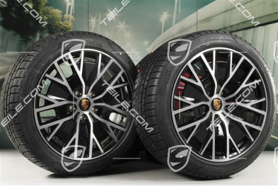 20" Turbo S Aero Design Winterräder Satz, Felgen 9J x 20 ET54 + 11J x 20 ET60 + NEUE Pirelli Winterreifen 245/45 R20 + 285/40 R20