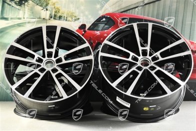 22-inch wheel rim set Cayenne Sport Design, 10J x 22 ET48 +11,5J x 22 ET61, black high gloss
