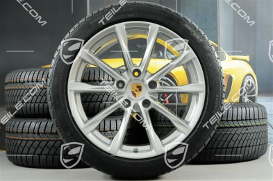 19" Boxster S koła zimowe komplet, felgi 8J x 19 ET57 + 10J x 19 ET45 + NOWE opony zimowe Continental WinterContact TS 830P 235/40 R19 + 265/40 R19