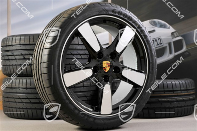 19" Cayman S "Sport Classic Look" Sommerräder Satz, 8J x 19 ET57 + 9,5J x 19 ET45, Reifen 235/40 ZR19 + 265/40 ZR19, ohne RDK