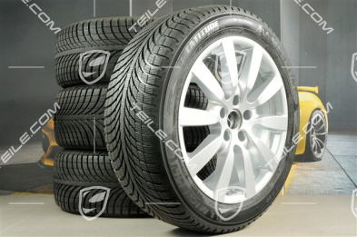 20" koła zimowe, komplet "Cayenne SportDesign II" facelift 2014->, felgi 9J x 20 ET57 + opony zimowe Michelin 275/45 R20, z czujnikami ciśnienia RDK