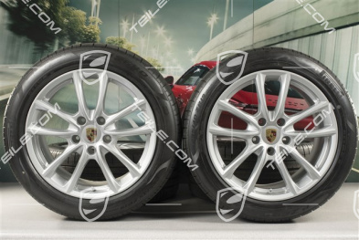 19" Koła letnie, komplet "Panamera S", felgi 9J x 19 ET64 + 10,5 J x 19 ET62 + NOWE opony letnie Pirelli 265/45 R19 + 295/40 R19