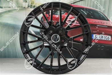 21-inch wheel rim, Cayenne RS Spyder, 11J x 21 ET49, black high gloss