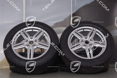 19-inch winter wheels set "Cayenne Design II" facelift 2014->, alloy rims 8,5J x 19 ET59 + Dunlop SP Winter Sport 3D winter tyres 265/50 R19, with TPM