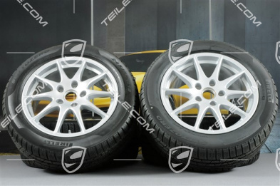 18-inch Panamera S winter wheel set, 8J x 18 ET 59 + 9J x 18 ET 53 + tyres 245/50 R18 + 275/45 R18, TPM