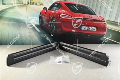 Ski rack/snowboard holder, loading aid integrated
