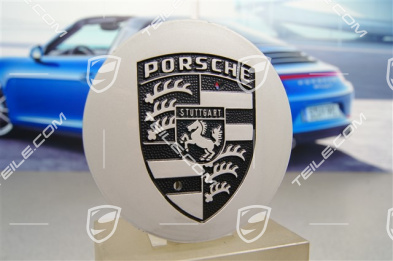 Radzierdeckel, Porsche Wappen in Schwarz