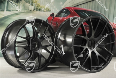 20"+21" GT2RS/GT3RS Magnesium Radsatz, Felgen 9,5 J x 20 ET50 + 12,5 J x 21 ET48, Schwarz seidenglanz