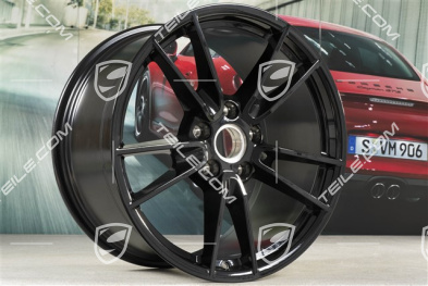 20" Felga Carrera, 11J x 20 ET66, do kół zimowych, czarny wysoki połysk