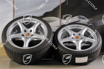19-inch Carrera Classic winter wheel set, wheels: 8J x 19 ET57 + 11J x 19 ET 51 + Pirelli winter tyres: 235/35 R19 + 295/30 R19, without TPM