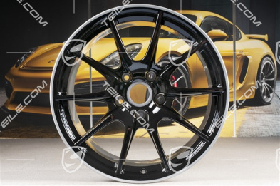 19" Boxster Spyder Felgensatz, Sondermodell Black Edition, schwarz, 10J x 19 ET42 + 8,5J x 19 ET55