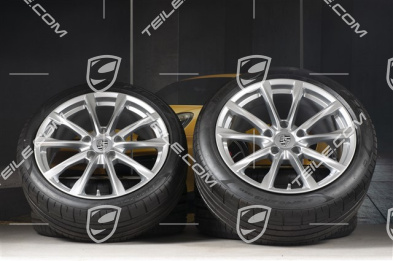 19-inch Boxster S summer wheel set, rims 8J x 19 ET57 + 10J x 19 ET45, Pirelli P Zero summer tyres 235/40 R19 + 265/40 R19
