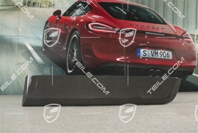 Dashboard trim moulding Carbon, high gloss / Passanger's side
