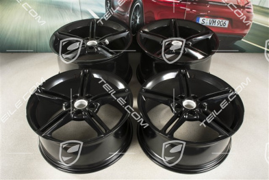 21" Felgensatz Mission E Design, 9,5J x 21 ET60 + 11,5J x 21 ET66, schwarz hochglanz