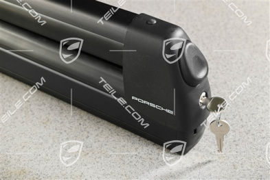 Ski rack/snowboard holder, loading aid integrated