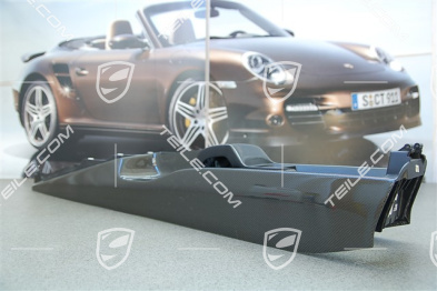 Centre console, rear part, CARBON, black, Convertible