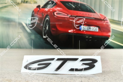 Badge Logo Emblem "GT3", Black matte