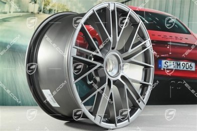 21" Felga Panamera Turbo S, 11,5J x 21 ET69, srebrny dark silver