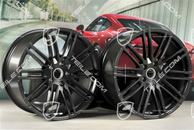 21" komplet felg Turbo III, facelift, 10J x 21 ET50, czarny satytnowy półmat
